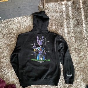 COPY - Black dragon ball super hoodie with Beerus